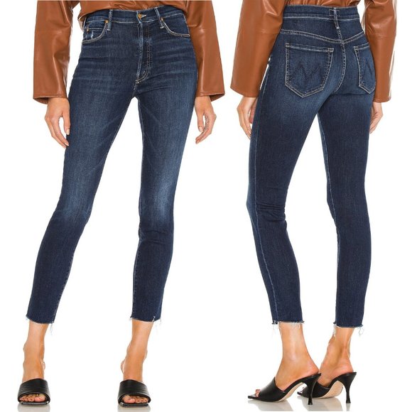 MOTHER The Stunner Ankle Fray Jeans Size 24 NWT